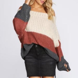 Windsor Colourblock Sweater Size M